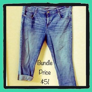 Old Navy Boyfriend style Straight Jeans, 16 short
